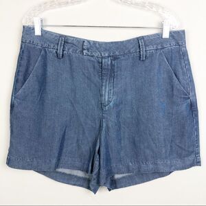 LEVEL 99 | NEW Blue Chambray Style Shorts Tencel Fabric Women’s Size 30 & 31